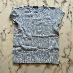 Brandy Melville Floral Short Sleeve T-shirt